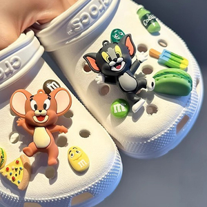 Gon22 phim hoạt hình mèo chuột nhựa Giày quyến rũ đầy màu sắc lỗ trẻ em giày trang trí bởi Faulkner - Product Image 6