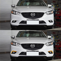 Lampu Siang Hari LED untuk Mazda 6 Atenza 2013 - 2016 Penutup Lampu Kabut Mengemudi DRL Lampu Sinyal Belok 12v Suku Cadang Mobil