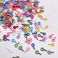 100 pcs/lot petits minuscules Mini épingles à œil crochets œillets vis fileté or fermoirs crochets résultats de bijoux pour faire du bricolage