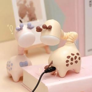 Lámpara con temática de animales, linda lámpara de noche con forma de jirafa, recargable por USB, lámpara de mesa con iluminación suave, protección ocular, LED para niños - Product Image 6