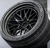 Nouvelles jantes en alliage forgé à deux pièces, profondes, 18-22 pouces, 5x114.3/120mm, compatibles avec S500/S550 pour voitures - Finition noire concave