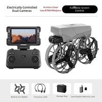 Drone RC Quadricoptère Intelligent G63 avec Évitement d'Obstacles, Moteur Brushless, GPS, Flux Optique, Double Caméra 5G et Écran Intelligent, Télécommandé, Idéal pour Débutants