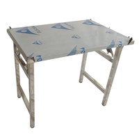 Table de salle à manger pliable en acier inoxydable résistant à la corrosion pour l'extérieur, table de jardin, table pliable pour barbecue, table de conférence, bureau de réunion