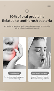 Mini soporte para cepillo de dientes 2025, portátil y desinfectante con calor y luz ultravioleta, soporte para cepillo de dientes esterilizador seco de plástico - Product Image 6