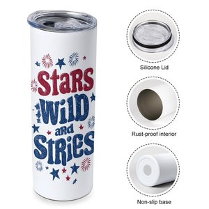 Stainless Steel Tumbler 20oz Vacuum Insulated <b>With</b> <b>Straw</b> Lid Custom Logo Portable Cup - Product Image 3