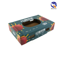 Caja de Cartón Corrugado Práctica con Ventana Transparente y Corte Personalizado para Frutas y Verduras