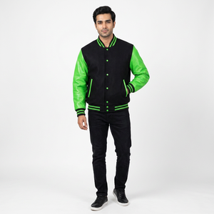 Custom Men's Canvas Vintage Bomber Jackets with Stand Collar and Front Custom Logo Embroidery Breathable Winter - Product Image 1