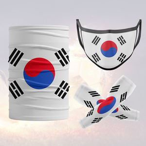 Autocollant imperméable en polyester pour accessoires de fan, écharpe et maillot de l'équipe de Corée du Sud - Product Image 6