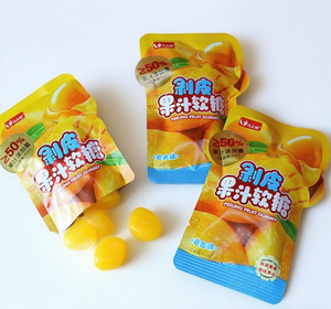 Meyve aromalı soyulabilir jöle şeker lal çeşitli 3D sakızlı tatlılar toptan aperatif OEM 3D 4D üzüm <span class=keywords><strong>Mango</strong></span> soyma sakızlı şeker - Product Image 4