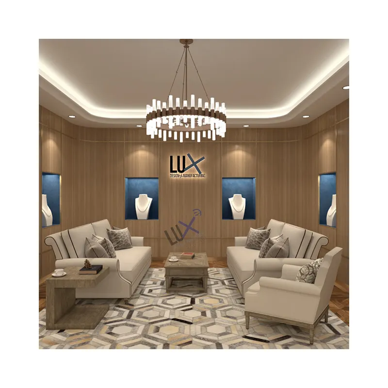 LUX Design Factory Custom Jewelry Store Furniture High Quality Jewelry Store Furniture Jewelry Display Showcase For Sale
