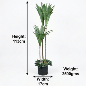 <b>Artificial</b> Indoor Decorative Plant Tall Green Foliage <b>Tree</b> Potted <b>Artificial</b> Plant for Home Office Hotel Decoration - Product Image 4