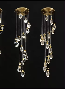 Zèle Éclairage De Luxe K9 LED Conception Personnalisée Luminaires Suspendus Lampes Suspendues Modernes Lustres En Cristal - Product Image 6