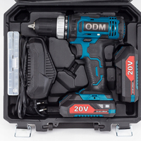 Perceuse sans fil 20 V, tournevis 18 v, haute durabilité, deux batteries d'alimentation et une charge, ensembles de forets sans fil Coofix