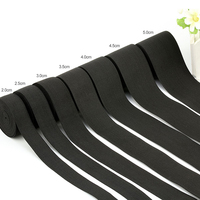 Vente en gros de ruban élastique tricoté noir et blanc de 1.5 à 8cm de large