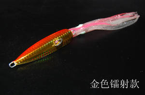 Esca da Slow Jigging Luminosa da 40g a 300g Inchiku Bottom Ship in Metallo e Gonnellino a Polpo con Assist Hook per Pesca - Product Image 4