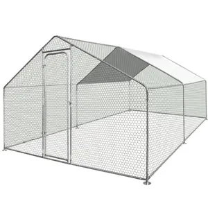 Cage d'extérieur pour poules en acier galvanisé, abri de volaille, chasse, Cage ombrée, abri pour animaux de compagnie