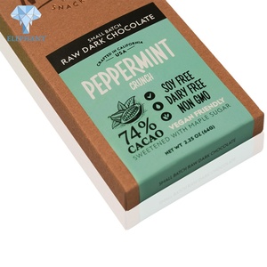 Custom <b>Small</b> Mini Kraft Paper Folding <b>Gift</b> Bonbon Chocolate Bar Packaging <b>Box</b> Packaging - Product Image 3