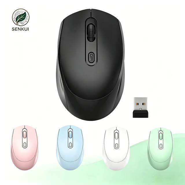 Wireless Mini Optical Mouse 2.4G Silent Dual Mode Ergonomic Rechargeable with USB Nano Receiver for Laptop in Stock
