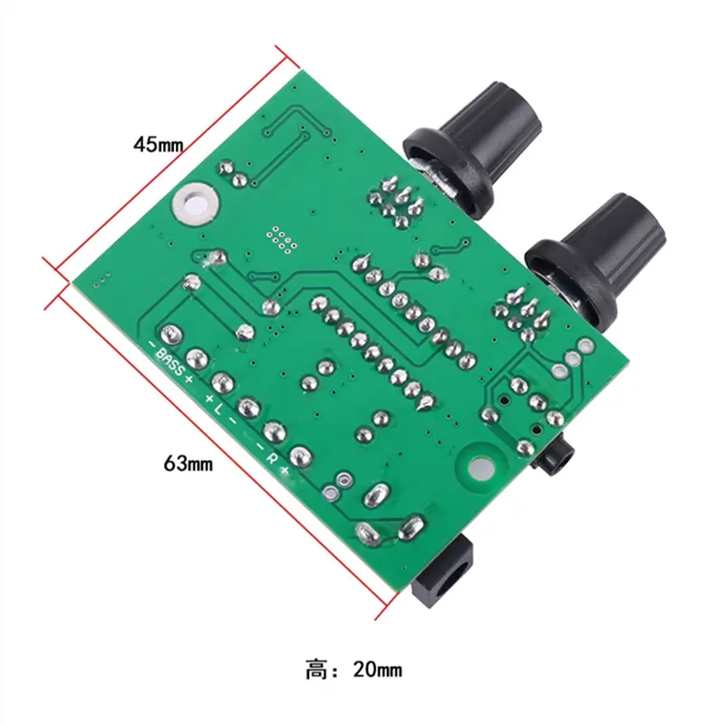 Tda1517 High-Fidelity 2.1 3-kanaals Superheavy Bas 12V Audio Eindversterker Board Mini Digitale Klasse D 030 Module