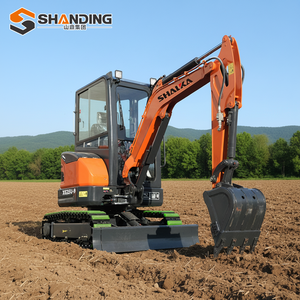 SHANDING Oferta de Bajo Precio Mini Excavadora de Orugas Doméstica 2.45t Retroexcavadora Agrícola Pequeña con Motor, Bomba y Engranajes de Alta Calidad - Product Image 1