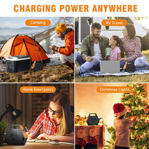Station d'alimentation portable à énergie <span class=keywords><strong>solaire</strong></span> 146Wh/39600mAh avec onduleur AC (110V/100W) <span class=keywords><strong>pour</strong></span> smartphone, iPad, tablette, ordinateur portable, ventilateur, mini-réfrigérateur - Product Image 6