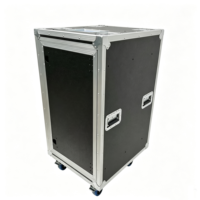 Valise de transport OEM/ODM à texture grain de litchi, 5 tiroirs en bois, porte coulissante latérale, quincaillerie en zinc argenté, robuste, indice de protection IP67