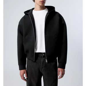 Felpe <span class=keywords><strong>Oversize</strong></span> da Uomo in Cotone di Alta Qualità con <span class=keywords><strong>Zip</strong></span> Integrale e Stampa Digitale, Taglia XL - Product Image 1