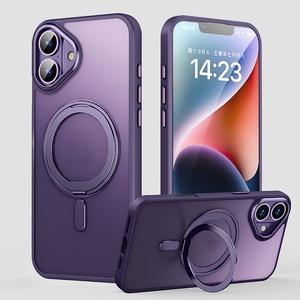 เคสโทรศัพท์แม่เหล็กฝ้าสำหรับ iPhone 16 PRO MAX เคสสำหรับ iPhone 17 15 14 13 PRO MAX เคสโทรศัพท์มือถือที่มีขายึดแบบหมุนได้ - Product Image 1
