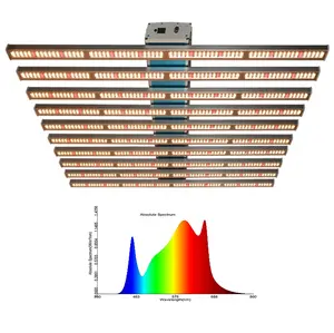 Nieuwste Etl Vermeld 800W RJ14 Knop Dimbare Wifi Controle Spyder Strip Bar Led Licht Groeien Met Volledige Spectrum Voor planten Kas