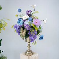 Kit d'arche florale inspiré de Monet, guirlande de fleurs artificielles, toile de fond pour cérémonie de mariage, séances photo en extérieur