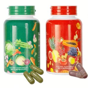 Cápsulas de Frutas y Verduras OEM y ODM, Suplemento Alimenticio Integral con Superalimentos de Frutas y Verduras, Mejora el Metabolismo - Product Image 1