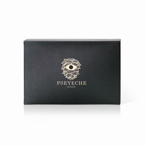 UV Glossy Contact Lenses Paper Box Color Contact Lens Packaging Box Gold Foil Stamped Logo Luxury Packaging for Lenses