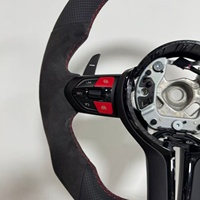 Volant de voiture sport noir personnalisé pour BMW F30 F31 F20 E92 E60 X6 E71 F01 M5 F32 F10 M5 E90 E83 E71