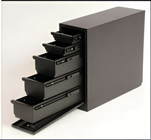 <b>Black</b> Truck <b>Bed</b> <b>Storage</b> Box 8.5x18.8x20.5 Inches Fits Under Tonneau Low Profile Design - Product Image 3