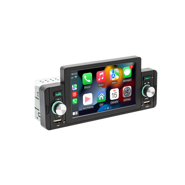 5-Inch Car Stereo Audio Radio GPS Built-In WiFi AUX MP3 Player USB BT Android Auto Touch Screen