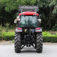 Tracteur agricole 60HP 70HP 80HP 90HP avec chargeur frontal, tracteur diesel agricole 4 roues motrices