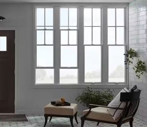 Ventanas Verticales de PVC Estilo Australiano de Alta Calidad, Personalizables, Diseño Moderno, Simples o Dobles, Elegantes Ventanas Colgantes de Vidrio - Product Image 6