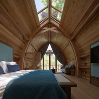 Maison préfabriquée moderne, facile à installer, en bois, type conteneur, bateau, hôtel, maison de vacances, fabricant chinois