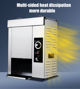 Tostadora transportadora eléctrica comercial, máquina para hornear bollos de hamburguesa, tostadora eléctrica de bollos para tienda de pan - Product Image 3