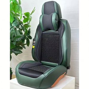 Coussin de siège auto avec support lombaire, en perles de bois et éponge, tapis rafraîchissant d'été, housse de siège ventilée OLIVER, compatible quatre saisons - Product Image 2