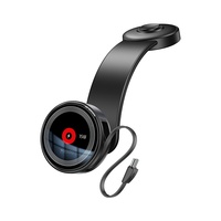 Yesido C314 360 support de téléphone de charge sans fil 15W magnétique en alliage d'aluminium réglable avec câble rétractable