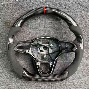 Volante de Fibra de Carbono con Revestimiento de Gamuza para <span class=keywords><strong>Volkswagen</strong></span> Golf 7 7.5 GTI GTD <span class=keywords><strong>GTE</strong></span> R 2013-2020 Polo GTI Tiguan <span class=keywords><strong>Passat</strong></span> DSG - Product Image 3