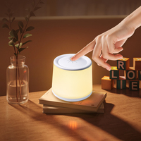 Lampe de nuit moderne LED intelligente rechargeable par USB Télécommande tactile sans fil Lampe Pat pour chambre à coucher