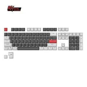 keycaps supplier Newest design xda profile colorblock keycaps 106 keys japanese three color pbt keyboard keycaps backlit