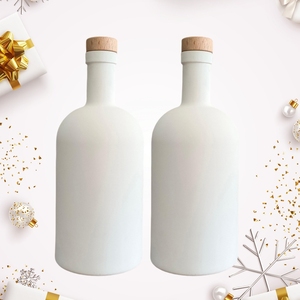 Tùy chỉnh siêu Flint Thủy Tinh 100ml 200ml 375ml 500ml <span class=keywords><strong>750ml</strong></span> Matte Trắng <span class=keywords><strong>Vodka</strong></span> Gin dầu ô liu Tequila chai thủy tinh với nút chai - Product Image 1