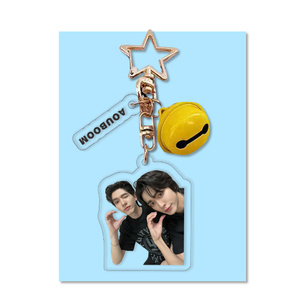 พวงกุญแจ CP นักแสดงชายชาวไทย jimmysea lingorm forcebook bkpp พวงกุญแจอะคริลิคสองด้านใสกระดิ่งไอดอลแฟนๆกระเป๋าที่มีเสน่ห์ - Product Image 3