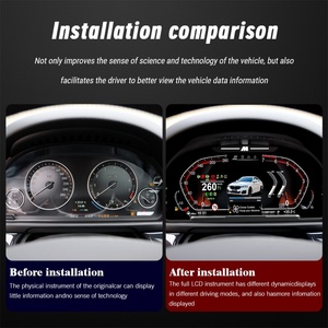 Navihua 12.3''Digital Cluster Car LCD Dashboard Instrument Panel for BMW 5 Series F10 2010-2017 Speed <b>Meter</b> Multimedia - Product Image 3