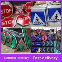 Panneau de signalisation routière LED en aluminium à énergie solaire, vente directe usine, marque Guang'an