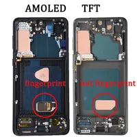 Pantalla LCD OLED para Teléfono Móvil Samsung Galaxy S21 4G/5G, Pantalla Táctil Digitalizadora de Repuesto para SM-G991U G991W