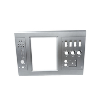 Panneau de commande en alliage d'aluminium usiné CNC sur mesure de haute précision avec fenêtre d'affichage pour équipement d'alimentation électrique industrielle